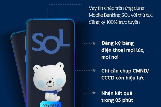 Ngân hàng Shinhan Việt Nam ra mắt giải pháp vay tiêu dùng trực tuyến trên ứng dụng Mobile Banking SOL