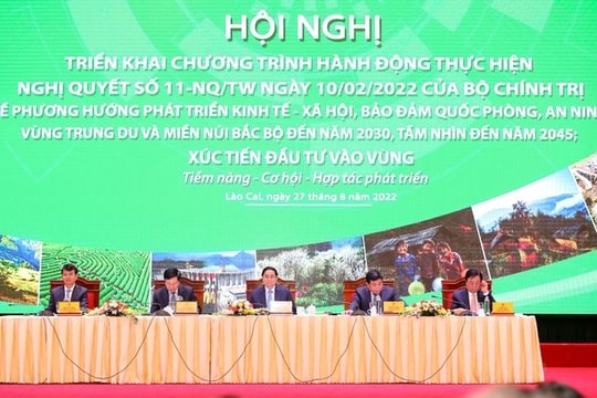 Thủ tướng: Tự tin, tự lực, tự cường để phát triển Vùng trung du và miền núi phía bắc xanh, bền vững và toàn diện