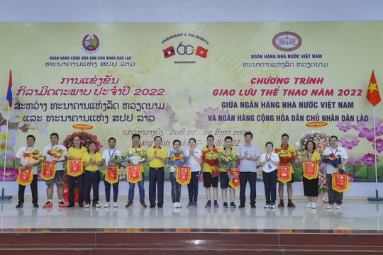 ​Giao lưu thể thao giữa Ngân hàng Nhà nước Việt Nam và Ngân hàng Cộng hòa Dân chủ Nhân dân Lào