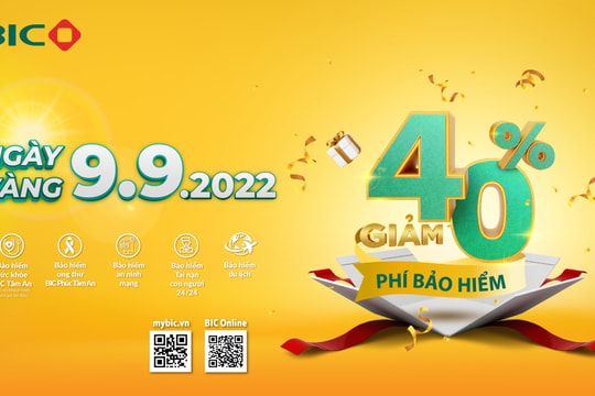 BIC giảm phí tới 40% nhiều sản phẩm bảo hiểm
