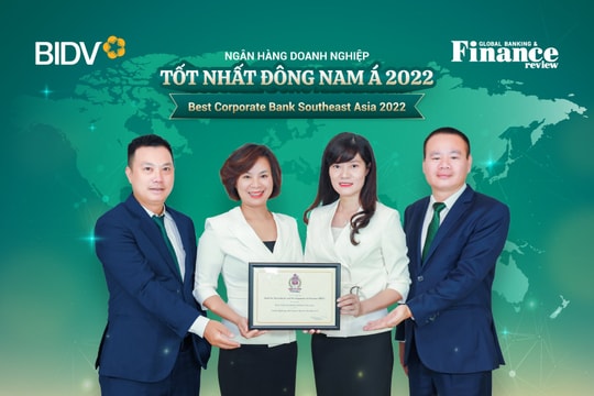 BIDV nhận cú đúp giải thưởng từ Tạp chí Global Banking and Finance