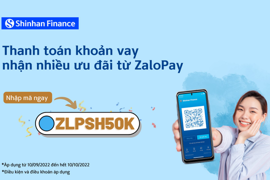Thanh toán khoản vay: Nhận nhiều ưu đãi từ ZaloPay