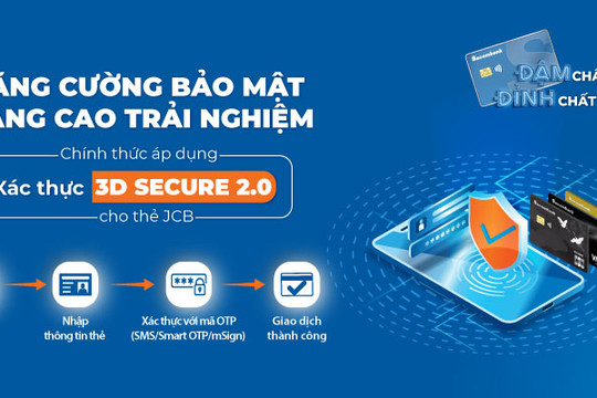 Sacombank gia tăng tính năng bảo mật 3D-Secure trong thanh toán trực tuyến