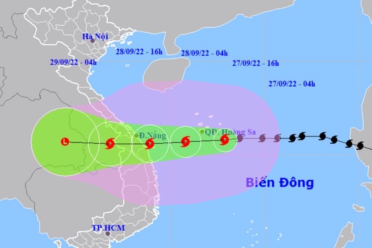Thành lập Ban chỉ đạo tiền phương để chỉ đạo ứng phó với bão số 4