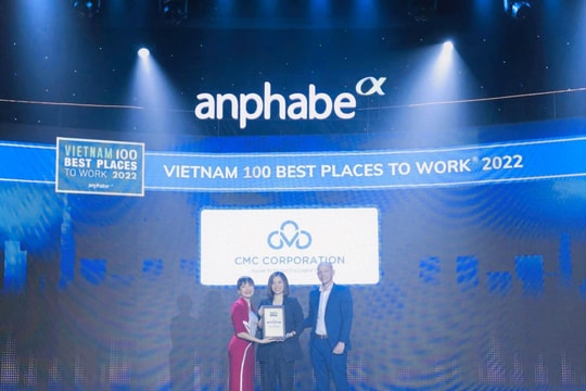 CMC được vinh danh Top 100 nơi làm việc tốt nhất Việt Nam 2022