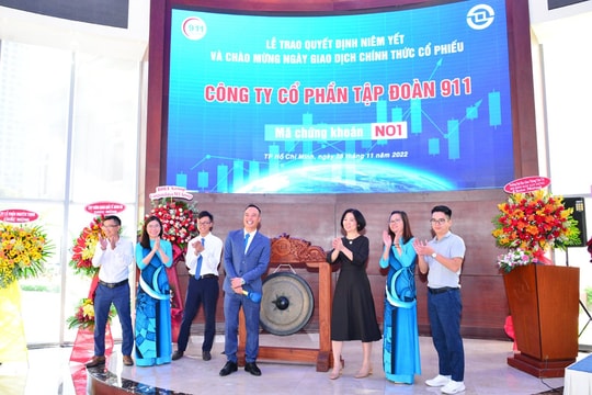 24 triệu cổ phiếu Công ty Cổ phần Tập đoàn 911 chính thức niêm yết và giao dịch trên HOSE