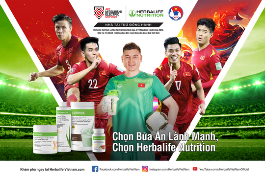 Herbalife Nutrition tiếp tục là nhà tài trợ đồng hành của AFF Mitsubishi Electric Cup