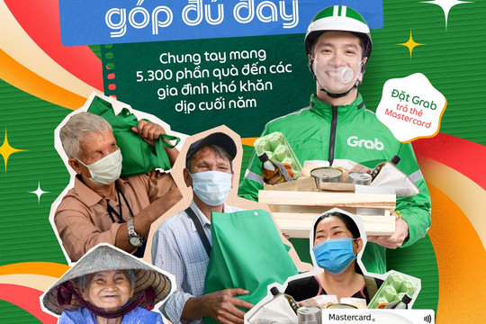 Mastercard và Grab Việt Nam tiếp tục triển khai dự án “Trao sẻ chia, nhận nụ cười” hỗ trợ gia đình có hoàn cảnh khó khăn