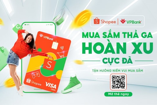 Ra mắt Thẻ ghi nợ Quốc tế VPBank Shopee, hoàn Shopee xu lên tới 4%