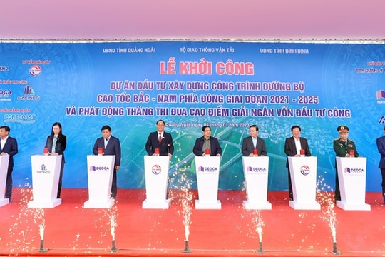 Khởi công 12 dự án thành phần cao tốc Bắc - Nam