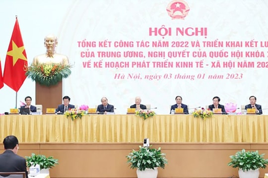 Hội nghị Chính phủ với các địa phương tổng kết công tác năm 2022, triển khai nhiệm vụ năm 2023