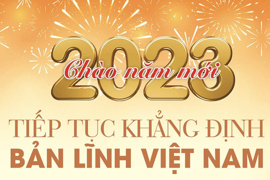 Chào năm mới 2023 -  Tiếp tục khẳng định bản lĩnh Việt Nam