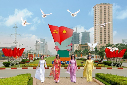 Đảng giương cao ngọn cờ độc lập dân tộc gắn liền chủ nghĩa xã hội, đem lại Độc lập – Tự do – Hạnh phúc cho dân tộc Việt Nam