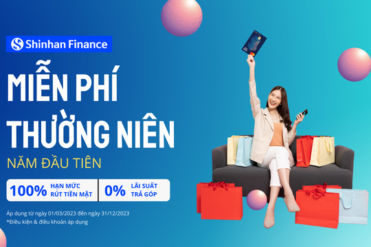 Shinhan Finance miễn phí thường niên năm đầu tiên thẻ tín dụng quốc tế The First