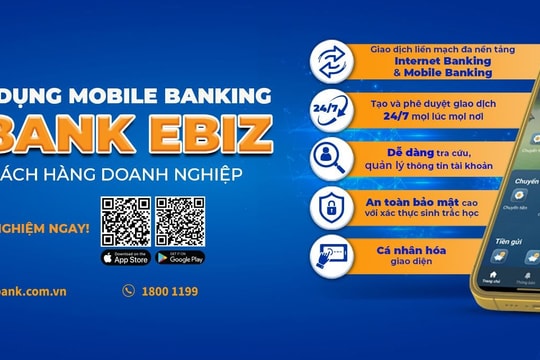 Eximbank ra mắt ứng dụng Mobile Banking Eximbank Ebiz dành cho doanh nghiệp