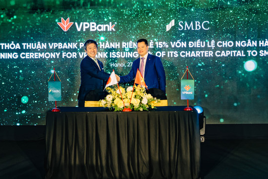VPBank đạt thỏa thuận bán 15% vốn điều lệ cho Ngân hàng SMBC