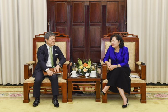 Thống đốc NHNN Nguyễn Thị Hồng tiếp Giám đốc Điều hành Ngân hàng SMBC
