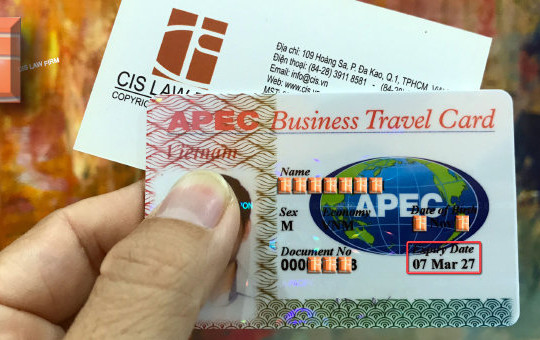Trình tự, thủ tục, thẩm quyền, cấp và quản lý thẻ đi lại doanh nhân APEC