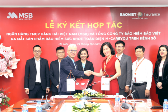 MSB hợp tác cùng Bảo hiểm Bảo Việt ra mắt sản phẩm Bảo hiểm Chăm sóc sức khỏe toàn diện M-CAREYOU trên nền tảng số
