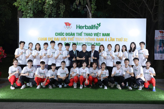 Herbalife đồng hành cùng Lễ xuất quân Đoàn Thể thao Việt Nam tham dự SEA Games 32