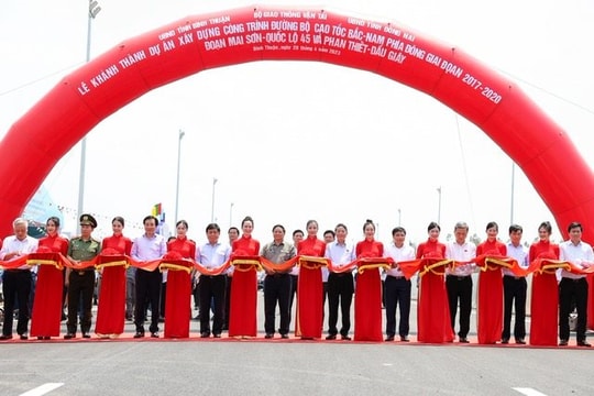 Khánh thành hai dự án thành phần của tuyến cao tốc Bắc – Nam phía Đông