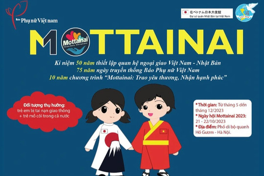 Phát động Chương trình Mottainai “Trao yêu thương - Nhận hạnh phúc” mùa thứ 10 - năm 2023