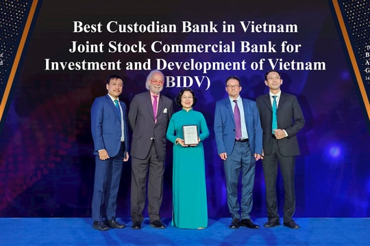 BIDV nhận giải thưởng “Ngân hàng Lưu ký - Giám sát tốt nhất Việt Nam” lần thứ 3 liên tiếp