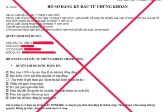 Cảnh báo hiện tượng mạo danh VSD lừa đảo