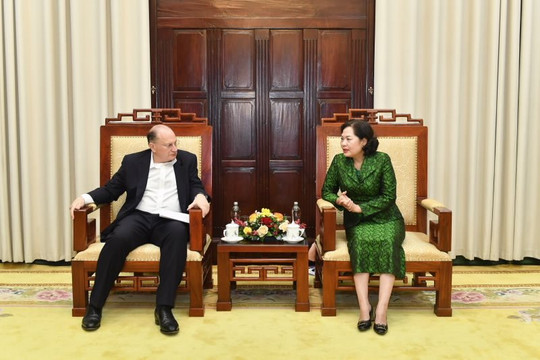Thống đốc NHNN Nguyễn Thị Hồng tiếp Chủ tịch Tập đoàn HSBC