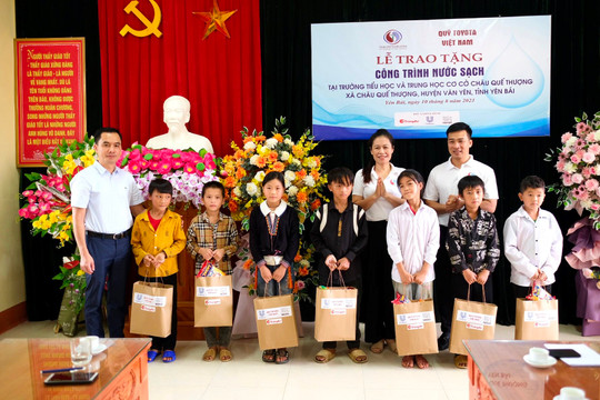 Quỹ Toyota Việt Nam bàn giao công trình nước sạch tại tỉnh Yên Bái