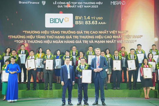 BIDV - Thương hiệu có tốc độ tăng trưởng nhanh nhất Việt Nam 2023