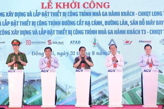 Khởi công 3 gói thầu của dự án Cảng hàng không quốc tế Long Thành và Nhà ga hành khách T3 Tân Sơn Nhất