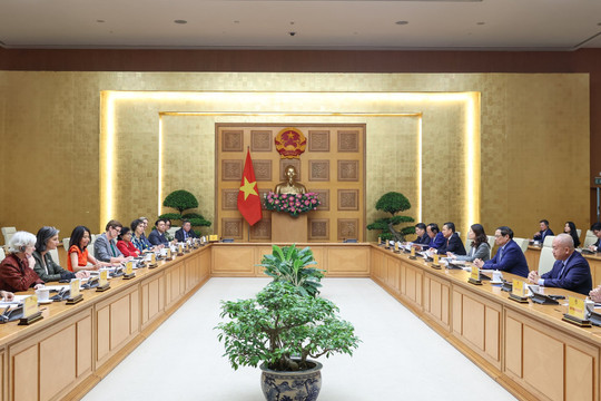 Thủ tướng Phạm Minh Chính tiếp Điều phối viên thường trú và Trưởng đại diện 13 tổ chức của Liên Hợp Quốc tại Việt Nam