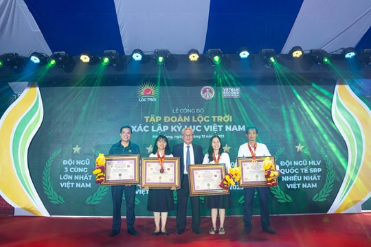 Lộc Trời xác lập thêm 3 kỷ lục Việt Nam