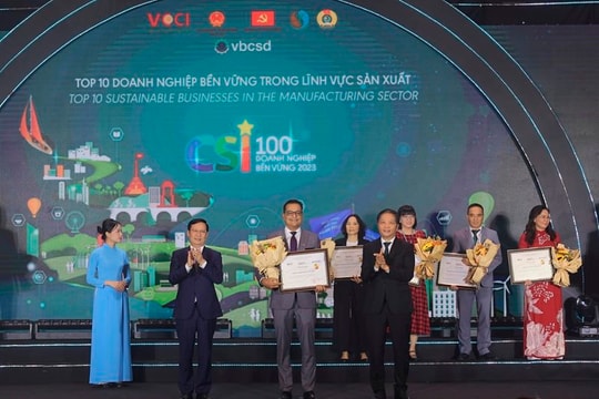 Nestlé Việt Nam dẫn đầu Top 100 Doanh Nghiệp Bền Vững trong 3 năm liền