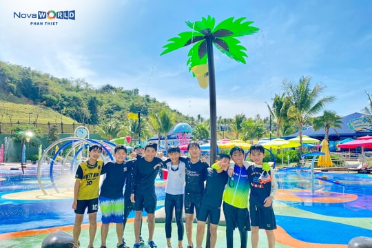Những tài năng trẻ KYFA (Hàn Quốc) thích thú trải nghiệm NovaWorld Phan Thiết