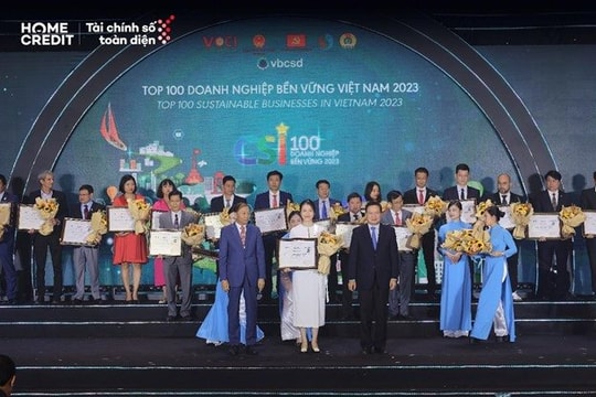 Công ty tài chính tiêu dùng duy nhất 2 lần liên tiếp được vinh danh Top 100 doanh nghiệp bền vững