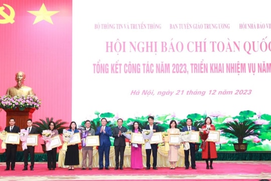 Hội nghị Báo chí toàn quốc tổng kết công tác năm 2023, triển khai nhiệm vụ năm 2024