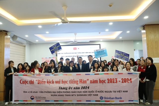 Ngân hàng Shinhan tổ chức cuộc thi diễn kịch vui học tiếng Hàn cho học sinh Việt Nam