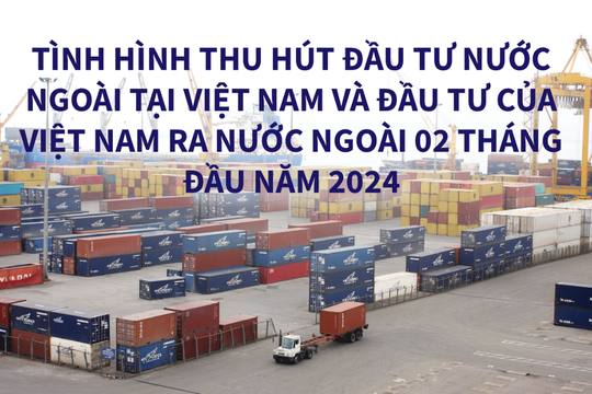 [INFOGRAPHIC] Tình hình thu hút đầu tư nước ngoài tại Việt Nam 2 tháng đầu năm 2024