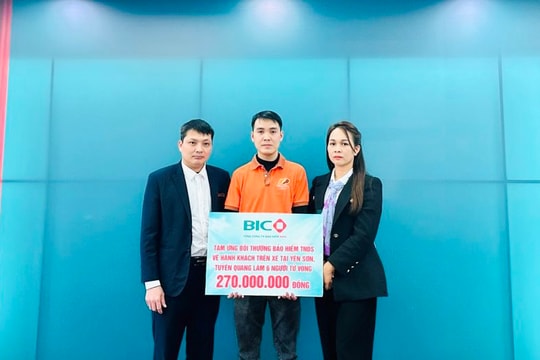BIC tạm ứng 270 triệu đồng bồi thường bảo hiểm trách nhiệm dân sự cho vụ tai nạn tại Yên Sơn, Tuyên Quang