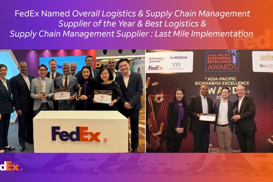 FedEx được vinh danh tại Giải Asia Pacific Biopharma Excellence Awards 2024