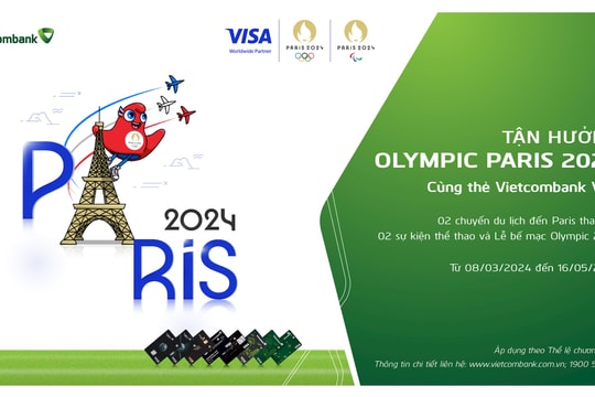 Nhận chuyến đi Pháp 5 ngày 4 đêm xem Olympic 2024 cùng thẻ Vietcombank Visa