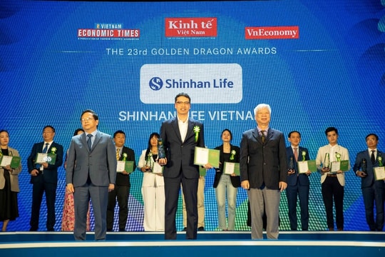 Shinhan Life Việt Nam nhận giải thưởng Rồng Vàng 2024