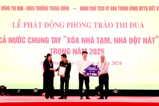 Agribank cùng ngành ngân hàng tích cực hưởng ứng phong trào thi đua cả nước chung tay “xóa nhà tạm, nhà dột nát”