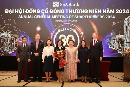 ĐHĐCĐ thường niên SeABank 2024: Đặt mục tiêu tăng trưởng 28%, tăng vốn điều lệ lên 30.000 tỷ đồng