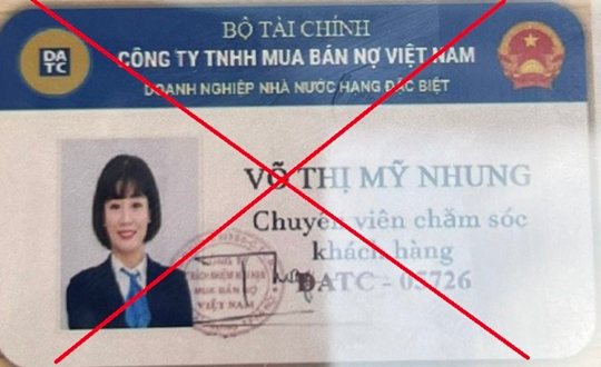 Cảnh báo hành vi mạo danh Công ty TNHH Mua bán nợ Việt Nam để lừa đảo