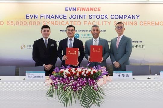 EVNFinance ký kết thành công gói vay hợp vốn với 6 ngân hàng hàng đầu Đài Loan (Trung Quốc)