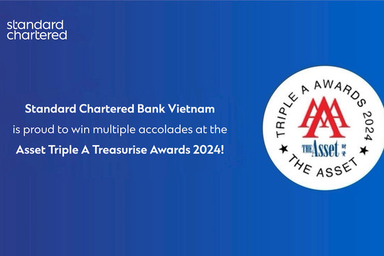 Standard Chartered giành nhiều giải thưởng tại The Asset Triple A Treasurise Awards 2024