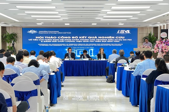 Công bố 2 bộ tiêu chí đánh giá hiệu quả hợp tác đầu tư nước ngoài